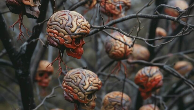 brains on tree branches