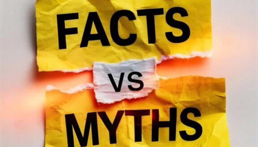 facts-vs-myths-words-written-yellow-torn-paper-piece-with-white-background-conceptual-symbol