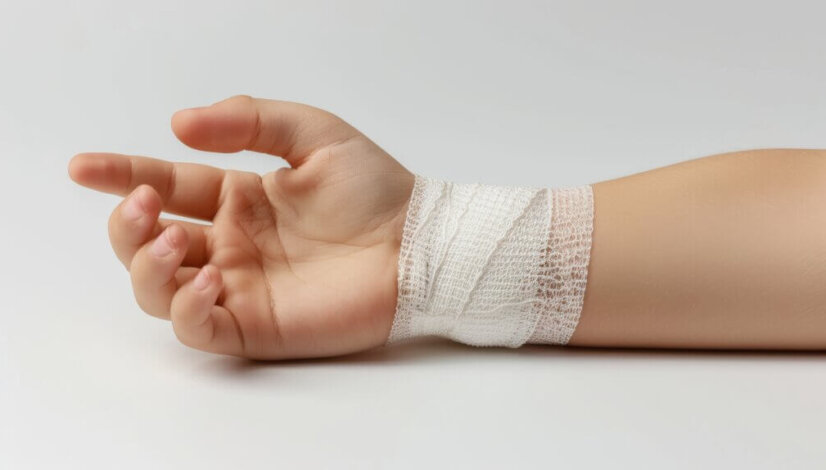 minimalistic-series-child-s-wrist-injury-splint-white-background-with-gentle-grip